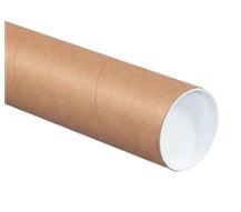 Mailer, Kraft Tube, 3" x 38", 0.07 Wall Thickness, End Caps