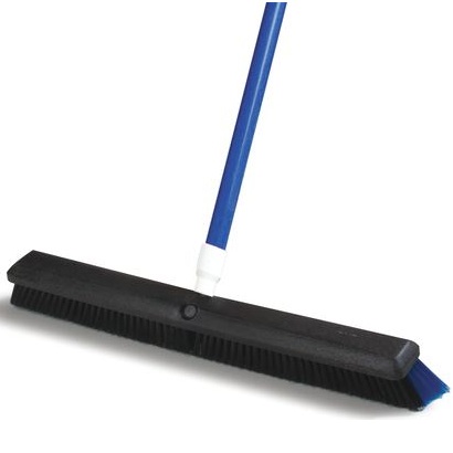 Broom,24"Omni Sweep combined synthetic bristles,med.&amp;hvy