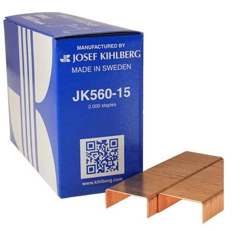 Staple, JK, 1-3/8" Crown x 5/8" leg, 20M/CS
