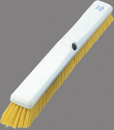 Broom, 18", yellow  omni floor sweep, synthetic bristle,