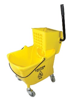 Bucket, Mop, w' side wringer, 35QT