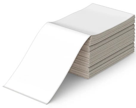 Thermal Transfer Label - 4" x  3" Blank Fanfold 5000/stack - 