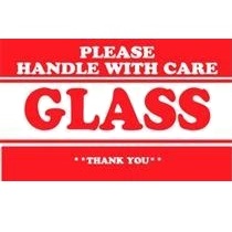 Label,3x5,Glass-Handle w/Care 500/RL