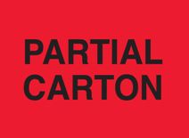 Label,"Partial Carton" 3"x5" 500/roll