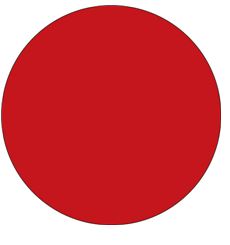 Label, Circular, 1" Diameter, Inventory, Red, 500