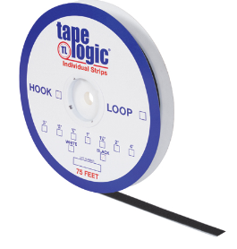 Tape Strip, Loop, Black, 3/4"x75