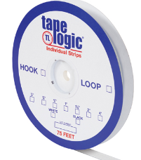 Tape Strip, Loop, White, 3/4"x75
