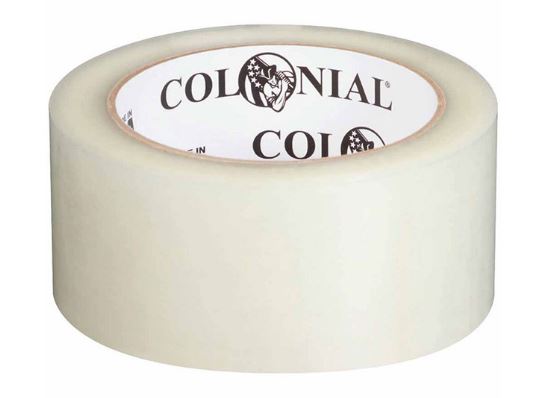 Tape, carton seal, Colonial  Brand 1.8milClear 2"x110yd 