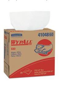Wipers, WypAll X80, Pop-Up,  White, 5/80 case