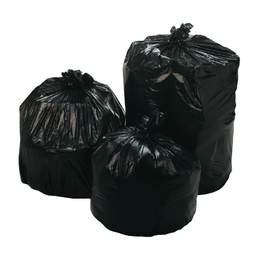Liner,Can,46X50,50 Gal,Black 1.5 Mil, Low-D, 20/rl,5rl/cs, 