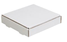 In-Lock Mailer, 6"x6"x1.25" ID, White Out/Kraft In,