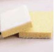 Sponge, Pad, Light Duty, White,#63/#875,3.25"X6.25"X1",