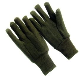 Gloves, Canvas, Brown  Jersey, Mens Large, 25/Cs