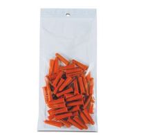 Poly Bag, 10"x12" zip top with hang hole, round,