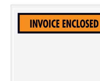 Envlelope, "Invoice Enclosed"  4-1/2 x 5-1/2, side panel, 