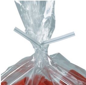Twist Ties, 7/x5/32", White,  2000/cs