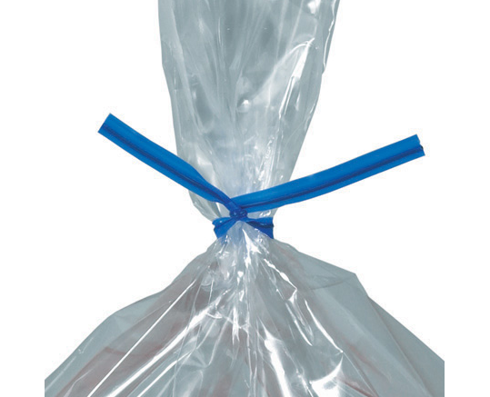 Twist Ties, Plastic, 9" x 5/32", Blue, 2000/cs