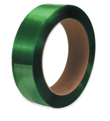 Polyester Strapping - Smooth Green 1/2" x 3250' - 16 x 3"