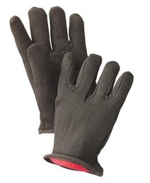 Gloves, Canvas, Jersey Men's,  Brown,