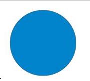 1" Royal Blue Rnd Inventory Label, 500/Roll