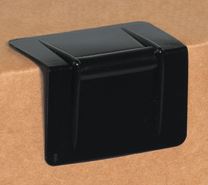 Black 2 1/2" x 1 3/4" Plastic Strap Guards 1000/Case
