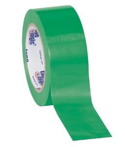 Tape, Safety, 2"x36yd, Solid  Vinyl, 6Mil, Green, 24rl/Case