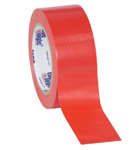 Tape, Safety, 2"x36yd, Solid  Vinyl, 6Mil, Red, 24rl/Case