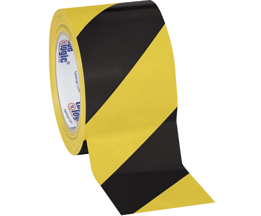 Tape, Safety, 3" x 36 yds, 7.0 mil, Striped Vinyl, Tape
