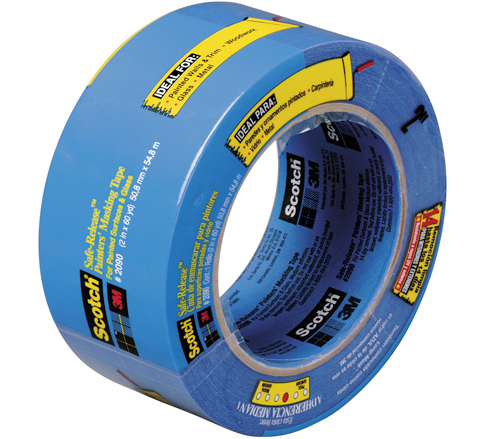 Tape, Masking, 2" x 60 yds, 5.0 mil, Blue, 3M #2090, 24