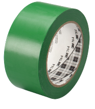 Tape, Vinyl, 3M 764, 2"x36", Green, 5 mil, 24 rolls per