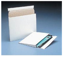 17 x 14 x 1" #4G White Expand-A-Mailer Gusseted