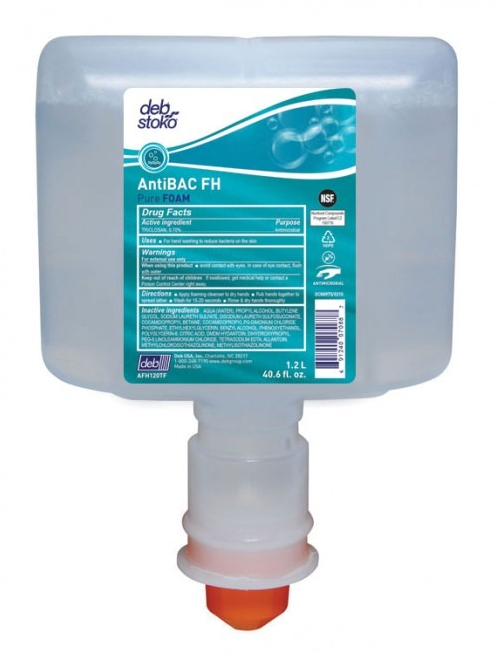 Soap, Foam, AntiBac Food Handler's Pure, 1.2 Liter