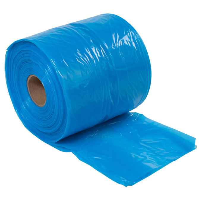 52"x44"x80", 3 MIL,Blue Tint,Nylon, Gusseted Bags, 25