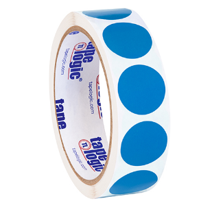 INVENTORY LABEL, 1" DIA.,  LIGHT BLUE, 500 PER ROLL