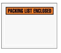 7 x 6" Panel Face Packing List Envelope, Polyethylene,