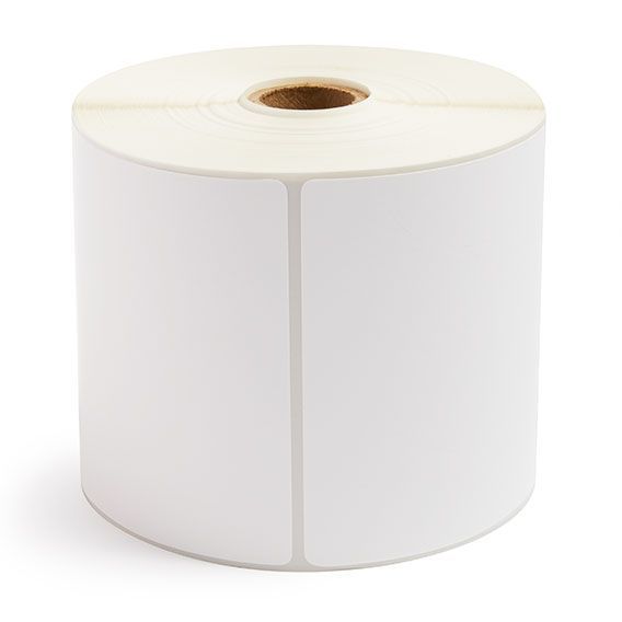 Label, Direct Thermal,4"x6.5", White, WITH 