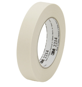 Tape, Masking, 1"x60yds,  5.2mil, 3M 2214, 36rls/cs