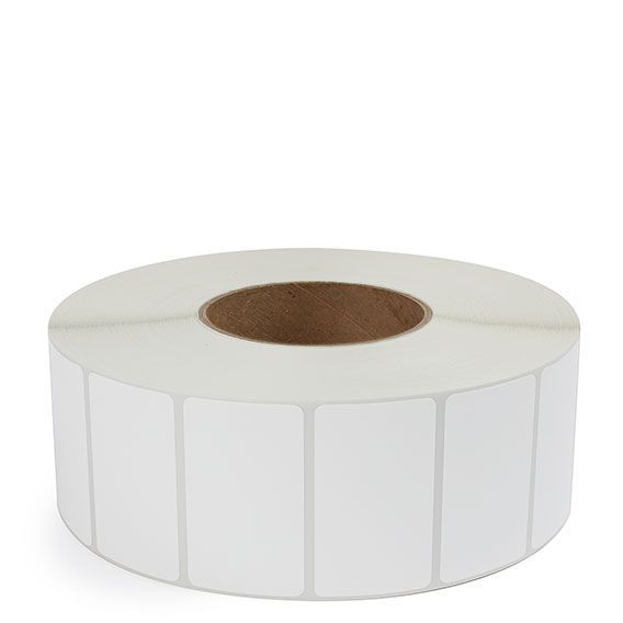 Label, Thermal transfer, 3" Core, 4X1 White, blank,
