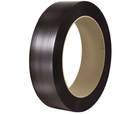 Polyester Strapping,.025 1/2"x2900'-16X3 Core, Black,
