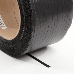 1/2"x7200'Strap/Polyprop, x.031,Black, 16x6,Emb.