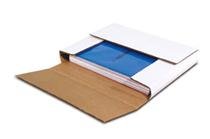 Box, 11 1/8x8 5/8x 1", Bookfold, MD, White, 50/bndl,