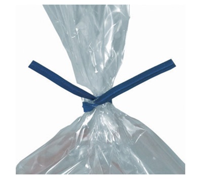 Twist Ties, Paper, 7" x 5/32", Blue, 2000/case