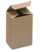 4 x 2 1/2 x 6" Kraft Reverse Tuck Folding Carton,