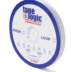 Tape Strip,Loop,White, 5/8"x75