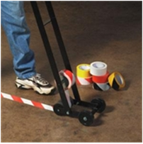 Tape, Safety, 3" x 18 yds, 6.0 mil, Black/White, Vinyl,